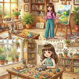 Telegram profile photo for خلاقیت | هنر هانا و مهرانا پورتقی