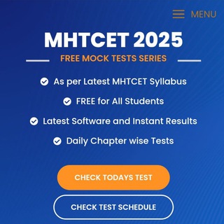 Telegram profile photo for MHTCET & HSC 2025 MOCK TEST BY Yash Aradhye