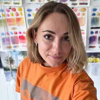 Telegram profile photo for Акварель. Художник Виктория Шарбонно