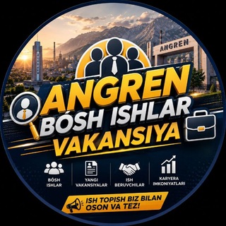 Telegram profile photo for ANGREN ISHLAR ISH VA SOTUV (VAKANSIYALAR)