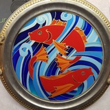 Telegram profile photo for Hand glass painting ( نقاشی روی شیشه و ظروف )