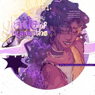 Telegram profile photo for 🪻glade of hyacinths┇info