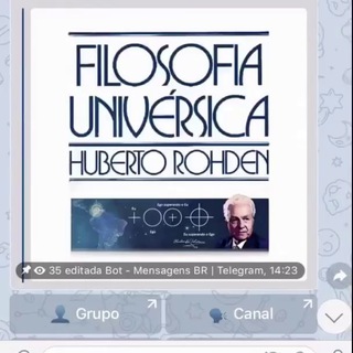 Telegram profile photo for Canal | Filosofia Univérsica