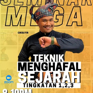 Telegram profile photo for SEMINAR MEGA TEKNIK MENGHAFAL SEJARAH TINGKATAN 1,2,3