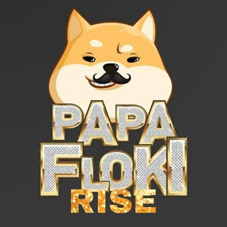 Telegram group profile photo for 🐶PAPAFLOKIRISE OFFICIAL 🎉🎉