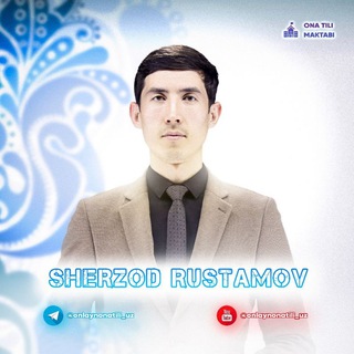 Telegram profile photo for SHERZOD RUSTAMOV // ONA TILI VA ADABIYOT DARSLARI