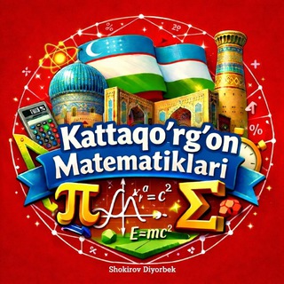 Telegram profile photo for KATTAQO'RG'ON MATEMATIKLARI