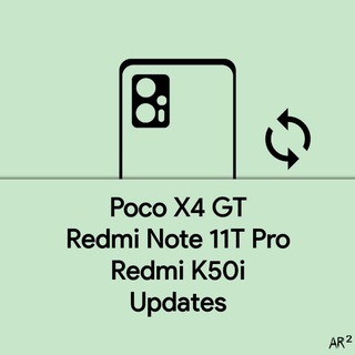 Telegram profile photo for Redmi K50i/Poco X4 GT/Note 11T Pro | Updates