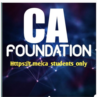 Telegram profile photo for CA FOUNDATION STUDENTS