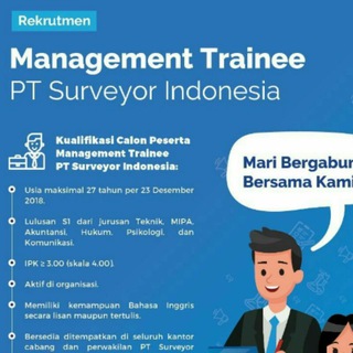 Telegram group profile photo for Rekrutmen PT Surveyor Indonesia