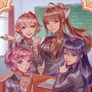 Telegram profile photo for Doki Doki Literature Club!🖊✨📚