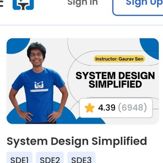 Telegram profile photo for Gaurav Sen - System Design Course Main