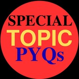Telegram profile photo for Special Topic PYQs QUIZ BOT
