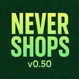 Telegram profile photo for Never Shops v0.50