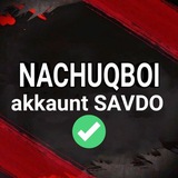 Telegram profile photo for nachuqboi AKKAUNT savdo