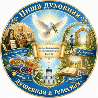 Telegram profile photo for ПИЩА ДУХОВНАЯ, ДУШЕВНАЯ И ТЕЛЕСНАЯ