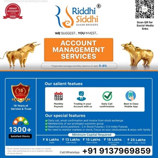 Telegram profile photo for π Riddhi Siddhi Share Brokers Official ππ