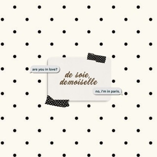 Telegram profile photo for DE SOIE, DEMOISELLE.