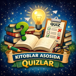 Telegram profile photo for Kitoblar asosida quizlar