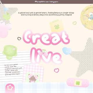 Telegram profile photo for creat-live︱open 🍪🎀