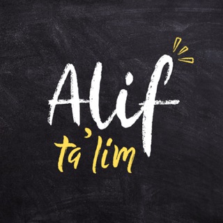 Telegram profile photo for Alif ta'lim