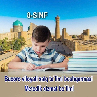 Telegram profile photo for Buxoro viloyati 8-sinf