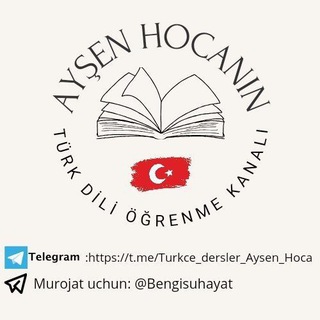 Telegram profile photo for AYŞEN HOCANIN TÜRK DİLİ ÖĞRENME KANALI
