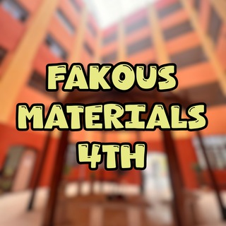 Telegram profile photo for Fakous Materials 4th