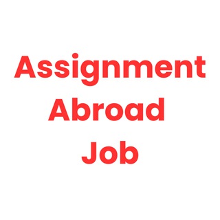 Telegram profile photo for Assignment Abroad Job