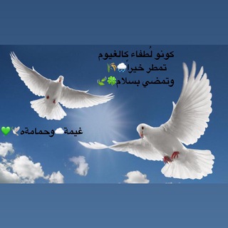 Telegram profile photo for غيمةه☁️ وحمامةه🕊💚