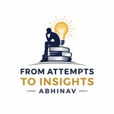 Telegram profile photo for From Attempts to Insights By Abhinav