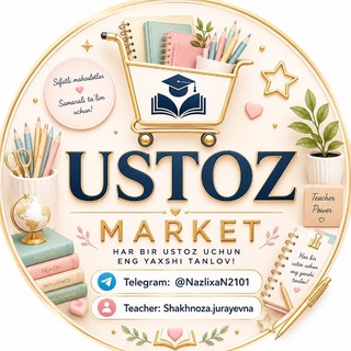 Telegram profile photo for Ustoz Market