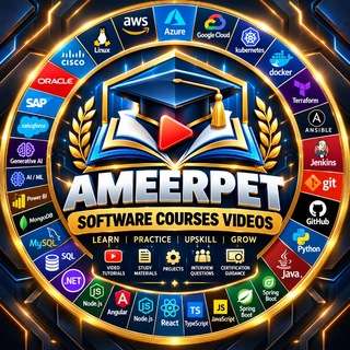 Telegram profile photo for Ameerpet Software Courses Videos