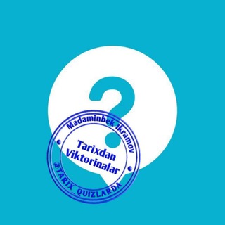 Telegram profile photo for Tarixdan Viktorinalar📃