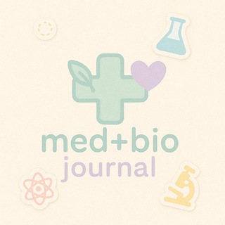 Telegram profile photo for Med+Bio journal 📃✨️
