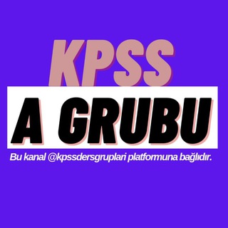 Telegram profile photo for Kpss A Grubu Alan