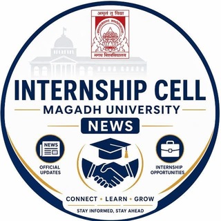 Telegram profile photo for Internship Cell - Magadh University News