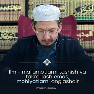 Telegram profile photo for Risolai Qushayriyya ¦ Shayx Husayn Buxoriy