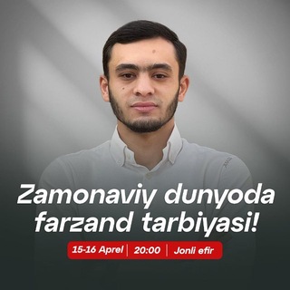 Telegram profile photo for Begzod Shukrullayev | Farzand tarbiyasi