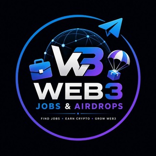Telegram profile photo for WEB3 JOBS & AIRDROP