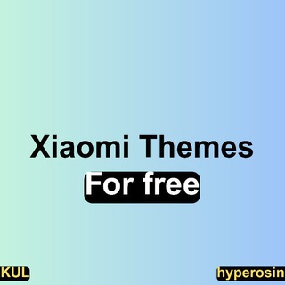 Telegram profile photo for Xiaomi Themes Hub