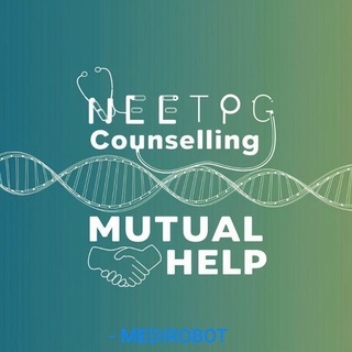 Telegram profile photo for NeetPG Counselling Mutual Help by MEDIROBOT