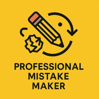 Telegram profile photo for Professional mistake maker