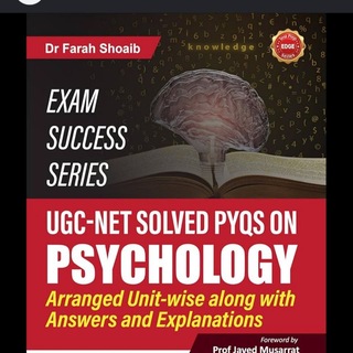 Telegram profile photo for NET/JRF Psychology by Dr. Farah