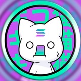 Telegram profile photo for $Giko | The First Internet Cat meme.