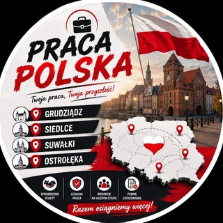 Telegram profile photo for Praca Polska | Grudziądz | Siedlce | Suwałki | Ostrołęka