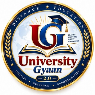 Telegram profile photo for University Gyaan 2.0 (Distance Education)