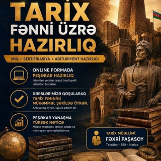 Telegram profile photo for Tarix ●Fəxri Paşasoy