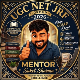 Telegram profile photo for UGC NET/JRF/Other Competition LIS 2026 GROUP
