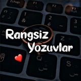 Telegram profile photo for Rangsiz Yozuvlar🖤